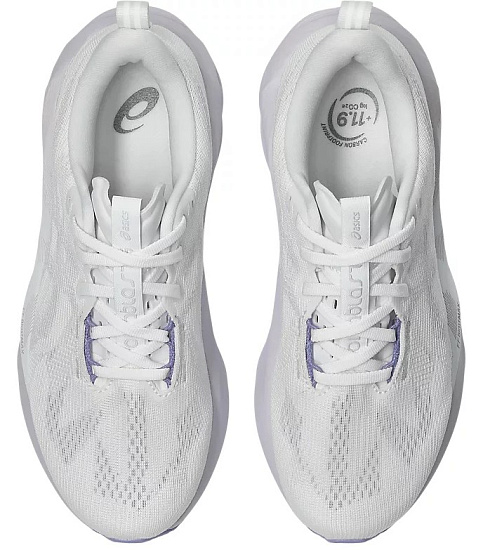 Кроссовки женские ASICS Novablast 5 White/Lilac Hint - Фото 4 большая