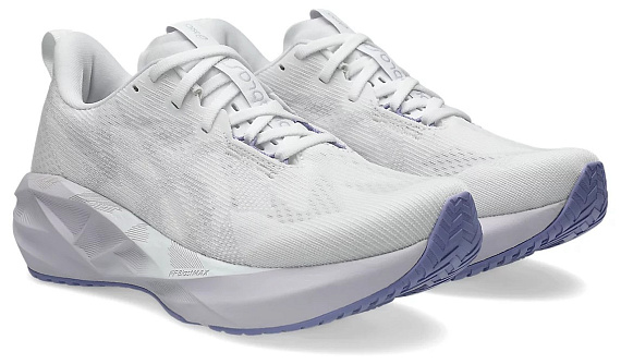 Кроссовки женские ASICS Novablast 5 White/Lilac Hint - Фото 8 большая