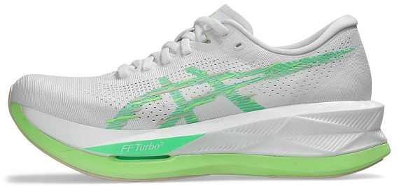 Кроссовки женские ASICS Sonicblast White/Vital Green - Фото 2 большая