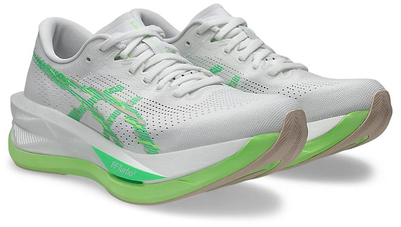 Кроссовки женские ASICS Sonicblast White/Vital Green - Фото 8 большая