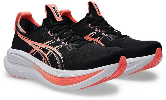 Кроссовки женские ASICS Gel-Nimbus 28 Black/Pearl Pink - Фото 3 большая