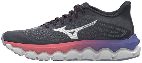Кроссовки женские Mizuno Wave Horizon 8 Odyssey Gray/White/Striking Co - Фото 2 большая