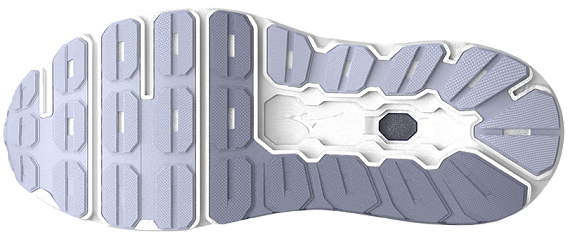 Кроссовки женские Mizuno Wave Horizon 8 Odyssey Gray/White/Striking Co - Фото 3 большая