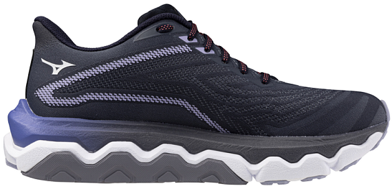 Кроссовки женские Mizuno Wave Horizon 8 Odyssey Gray/White/Striking Co - Фото 6 большая