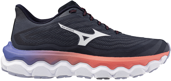 Кроссовки женские Mizuno Wave Horizon 8 Odyssey Gray/White/Striking Co - Фото 1 большая