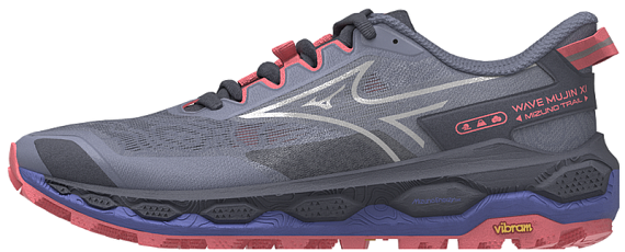 Кроссовки женские Mizuno Wave Mujin 11 Blue Granite/Silver/Striking C - Фото 2 большая