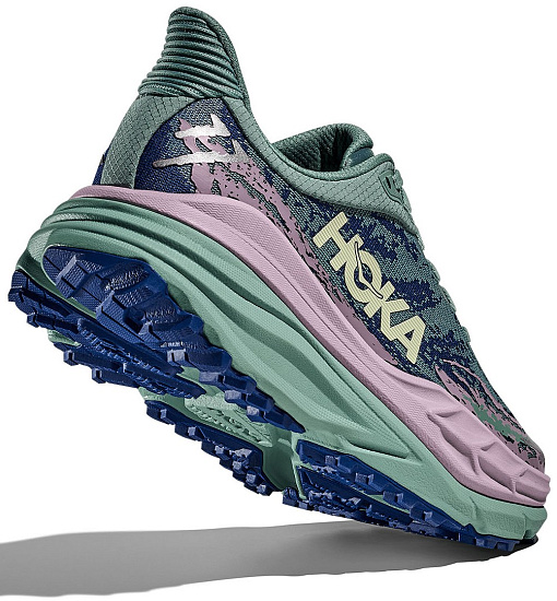 Кроссовки женские Hoka Stinson 7 Rosemary/Fragrant Lilcac - Фото 6 большая