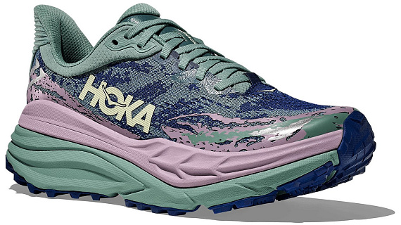 Кроссовки женские Hoka Stinson 7 Rosemary/Fragrant Lilcac - Фото 7 большая