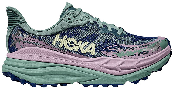 Кроссовки женские Hoka Stinson 7 Rosemary/Fragrant Lilcac - Фото 1 большая
