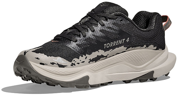Кроссовки женские Hoka Torrent 4 Black/Putty - Фото 4 большая