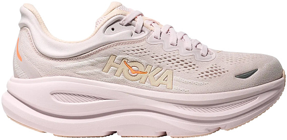 Кроссовки женские Hoka Bondi 9 Lilac Cream /Tangerine Glow - Фото 1 большая