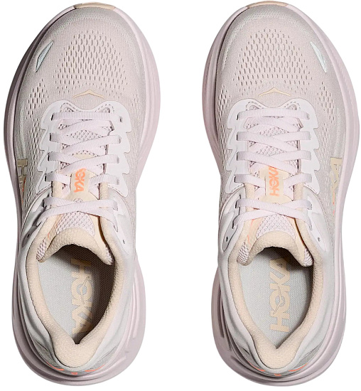 Кроссовки женские Hoka Bondi 9 Lilac Cream /Tangerine Glow - Фото 2 большая