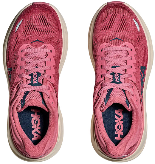 Кроссовки женские Hoka Bondi 9 Lingon Berry /Cranberry - Фото 2 большая