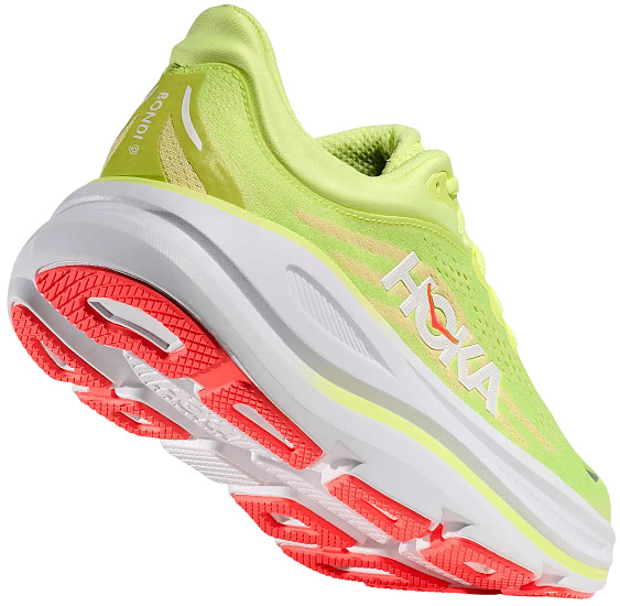 Кроссовки женские Hoka Bondi 9 Neon Yuzu /Sunlight - Фото 4 большая