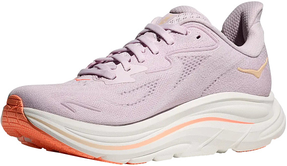 Кроссовки женские Hoka Clifton 10 Lilac Cream /Tangerine Glow - Фото 3 большая