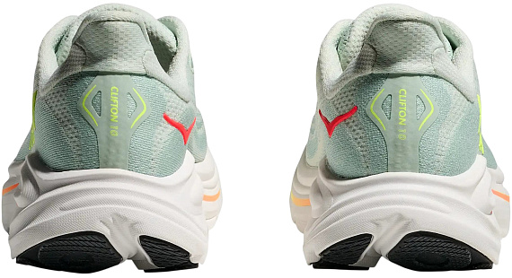 Кроссовки женские Hoka Clifton 10 Sea Glass/Neon Flame - Фото 5 большая