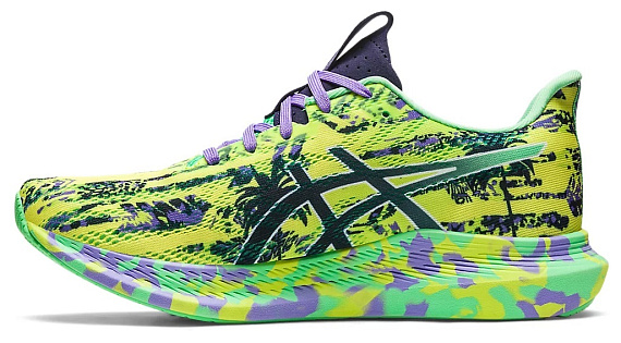 Кроссовки женские ASICS Noosa Tri 14 Safety-Yellow/Midnight - Фото 4 большая