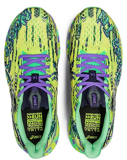 Кроссовки женские ASICS Noosa Tri 14 Safety-Yellow/Midnight - Фото 6 большая