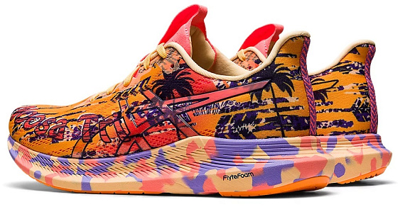Кроссовки женские ASICS Noosa Tri 14 Orange-Pop/Blazing-Coral - Фото 3 большая