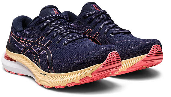 Кроссовки женские ASICS Gel-Kayano 29 Midnight/Papaya - Фото 2 большая