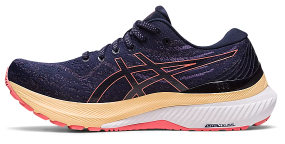 Кроссовки женские ASICS Gel-Kayano 29 Midnight/Papaya - Фото 4 большая