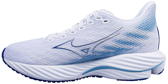 Кроссовки женские Mizuno Wave Rider 28 White/Mugen Blue/River Blue - Фото 2 большая