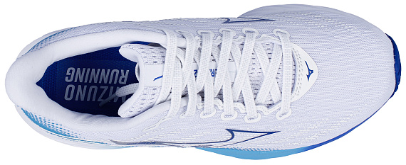 Кроссовки женские Mizuno Wave Rider 28 White/Mugen Blue/River Blue - Фото 5 большая