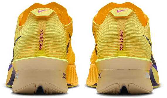 Кроссовки женские Nike Zoomx Vaporfly Next% 4 Citron Pulse/Indigo Burst-Laser Orange - Фото 3 большая