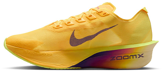 Кроссовки женские Nike Zoomx Vaporfly Next% 4 Citron Pulse/Indigo Burst-Laser Orange - Фото 4 большая