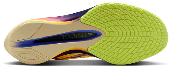 Кроссовки женские Nike Zoomx Vaporfly Next% 4 Citron Pulse/Indigo Burst-Laser Orange - Фото 6 большая