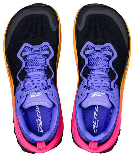 Кроссовки женские Altra Olympus 7 Black/White/Purple - Фото 2 большая