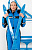 Комбинезон женский Poivre Blanc W22-0831-WO/A Multico King Blue - Фото 3 малая