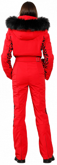 Комбинезон женский Poivre Blanc W22-0831-WO/L Leopard Scarlet Red - Фото 6 большая