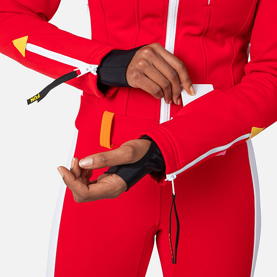 Комбинезон женский Rossignol JCC Sublim Overall Red - Фото 9 большая