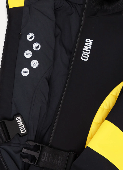 Комбинезон женский Colmar Flexible Nero-Smart Yellow - Фото 3 большая