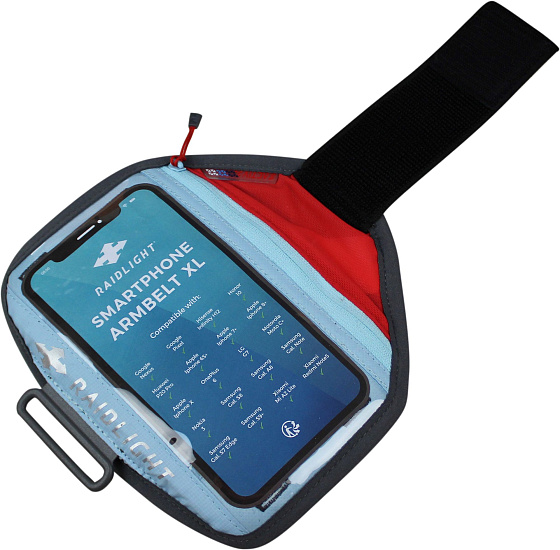 Чехол на руку RaidLight Smartphone Armbelt XL Red/Light Blue - Фото 1 большая