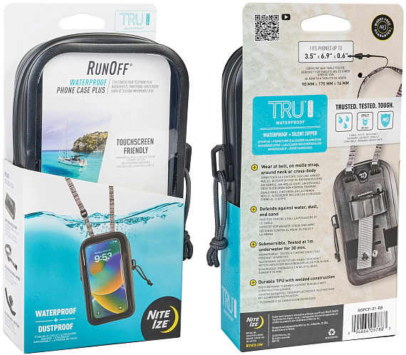 Водонепроницаемый чехол для телефона Nite Ize RunOff Waterproof Case Plus - Фото 2 большая