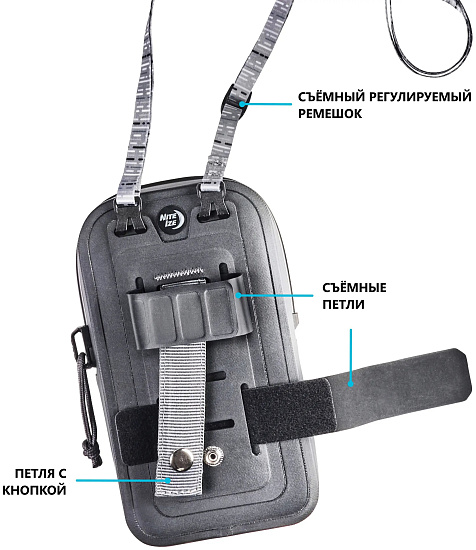 Водонепроницаемый чехол для телефона Nite Ize RunOff Waterproof Case Plus - Фото 5 большая
