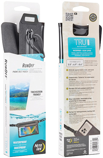 Водонепроницаемый чехол для телефона Nite Ize RunOff Waterproof Case Belt Pouch - Фото 2 большая