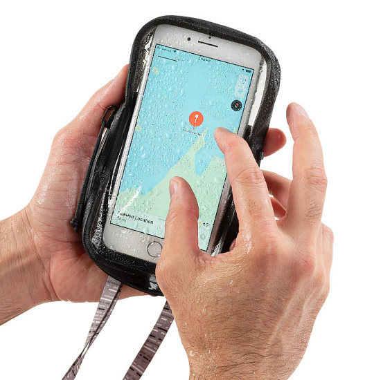 Водонепроницаемый чехол для телефона Nite Ize RunOff Waterproof Case Charcoal - Фото 5 большая