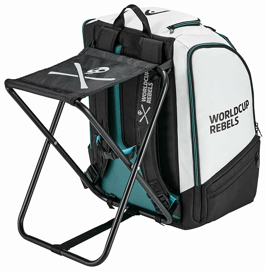 Рюкзак Head Rebels Coaches со стулом Racing 72л Black/White/Speed blue - Фото 7 большая