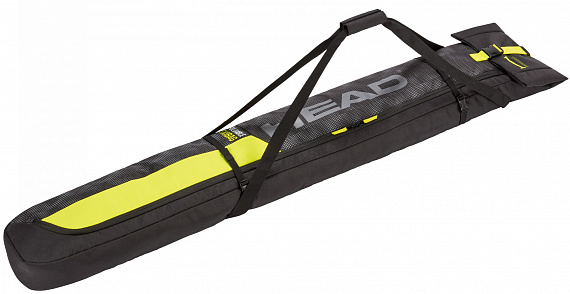 Чехол для лыж Head Double Skibag 195 Anthracite/Black/Neon Yellow - Фото 1 большая