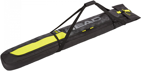 Чехол для лыж Head Single Skibag 195 Anthracite/Black/Neon Yellow - Фото 2 большая