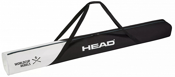 Чехол горнолыжный Head Rebels Racing 197 Black/White/Speed Blue - Фото 1 большая