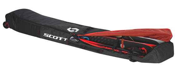 Чехол для горных лыж Scott Wheel Premium Bag Evo Black/Dark Grey - Фото 2 большая