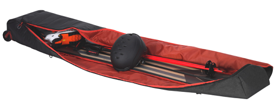 Чехол для горных лыж Scott Wheel Premium Bag Evo Black/Dark Grey - Фото 3 большая
