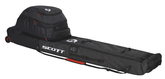 Чехол для горных лыж Scott Wheel Premium Bag Evo Black/Dark Grey - Фото 4 большая