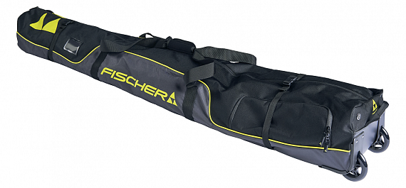 Чехол для лыж Fischer With Boot Pocket Alpine Race Wheels Black/Yellow - Фото 1 большая