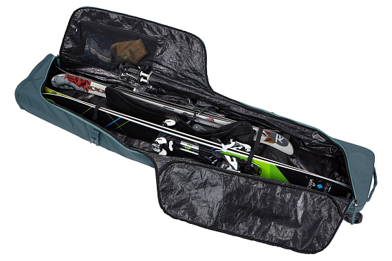 Чехол для горных лыж Thule RoundTrip Ski Roller 192cm Dark Slate - Фото 9 большая