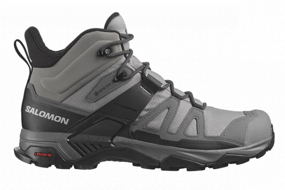 Кроссовки мужские Salomon X Ultra 4 Mid Gtx Sharkskin/Quiet Shade/Black - Фото 1 большая
